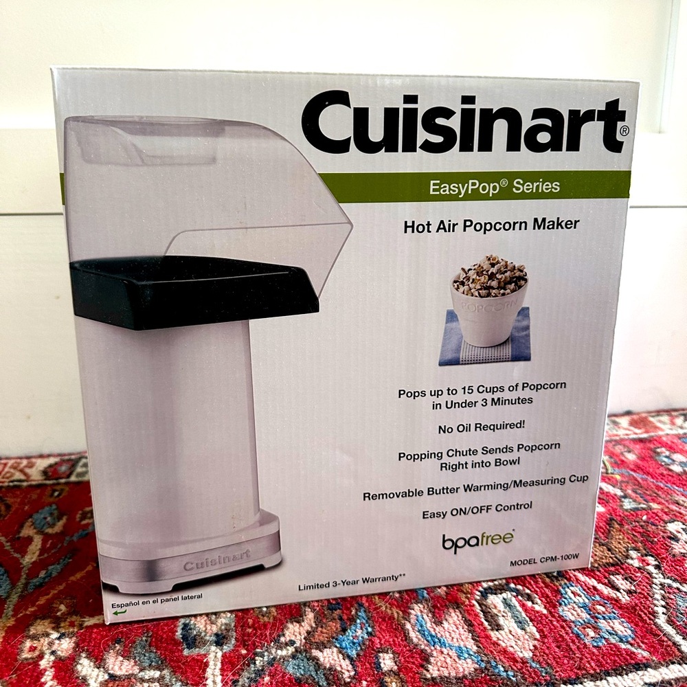Cuisinart Hot Air Popcorn Maker, EasyPop Series - NEW, never opened